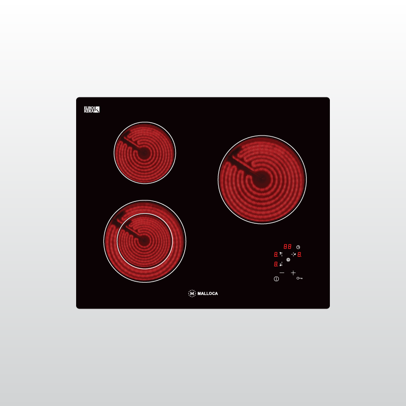 Bếp kính âm 3 điện Malloca MH-03R