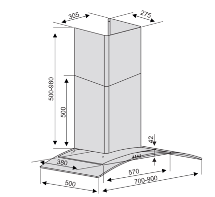 Máy hút mùi Lorca TA-2001B 90 - Ảnh 2