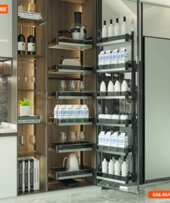 Tủ Đồ Kho 6 Tầng Khay Nhôm Vách Kính GS6.45A/GS6.60A - GS6.45D/GS6.60D