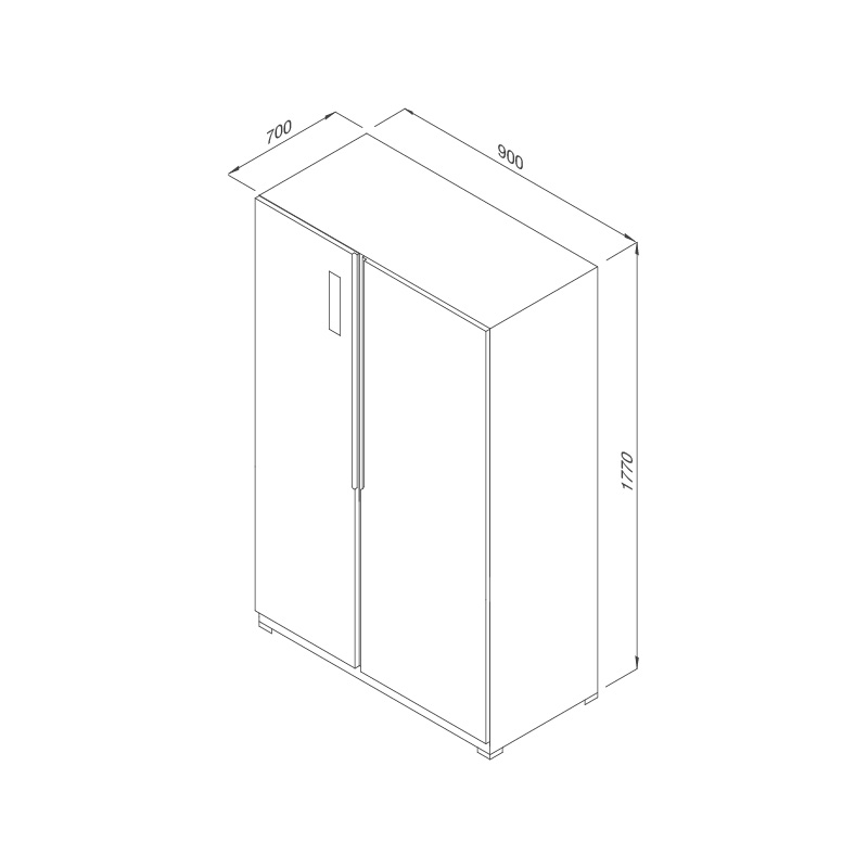 Tủ lạnh Side by Side Malloca MF-521SBS - Ảnh 3