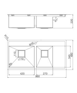 Alternative view of Chậu rửa chén Malloca MS 6305T