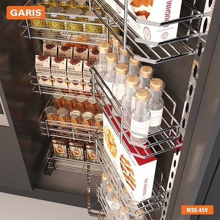 Tủ Đồ Khô Rổ Nan 6 Tầng Inox 304 MS6.45V - Ảnh 3