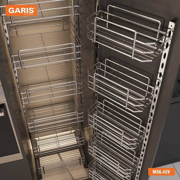 Tủ Đồ Khô Rổ Nan 6 Tầng Inox 304 MS6.45V - Ảnh 2