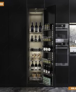 Tủ Đô Khô Nan Dẹt 6 Tầng Rổ Inox 304 Xước Mờ GS6.45E/GS6.60E