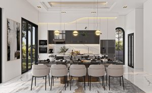 Tủ bếp sang trọng, hiện đại